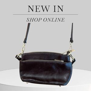 Divina Ferenze Brown Leather Crossbody Bag